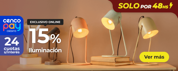 Hasta 15% - Iluminación.